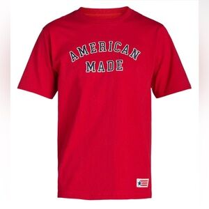 American Giant Unisex USA Tee Shirt Men's XL Red "AMERICAN MADE"  Premium Cotton